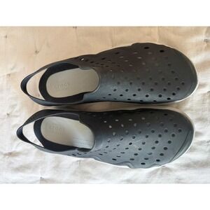 Crocs Mens Swiftwater Slip On Water Shoes M8/ W10 Black Lightweight Sling Back